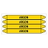 Značení potrubí, argon,4 ks, 250 × 26 mm